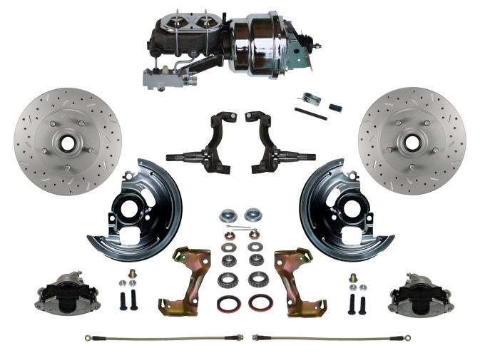 Leed Brakes Power Front Kit with Drilled Rotors and Zinc Plated Calipers FC1002-LBB2X