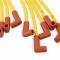 Accel Spark Plug Wire Set, 8mm, Yellow with HEI Stock Style Boots 4048