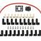 Accel Spark Plug Wire Set, 8mm, Universal, Red Wire with Red 90 Deg Boots 5041R