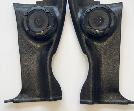 El Camino Rear Side Panels, With 300W, 2-Way Kenwood Speaker, Paintable, 1968-1972