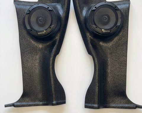 El Camino Rear Side Panels, With 300W, 2-Way Kenwood Speaker, Paintable, 1968-1972