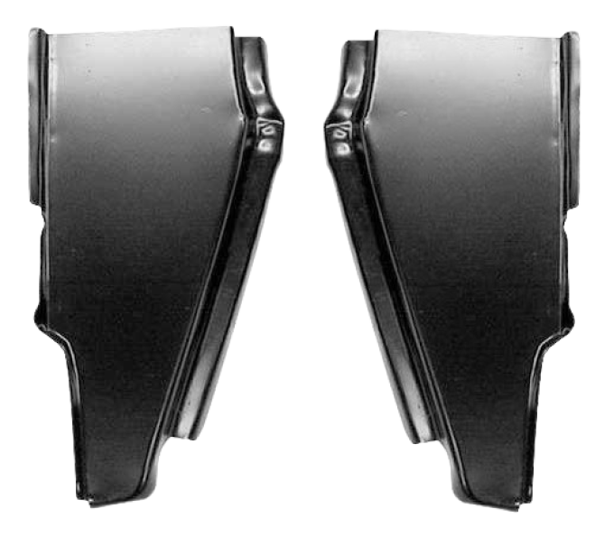 Redline Restomotive® 1967-1972 Chevy Truck Rear Lower Left and Right Door Pillar Repair Panel (12" High)