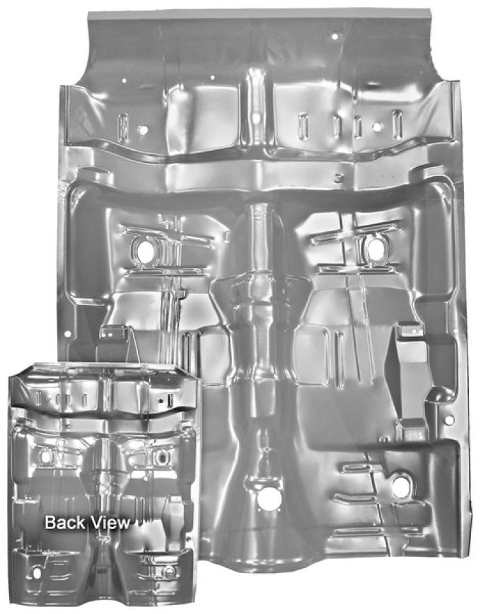 Dynacorn 64-67 Floor w/Rear Seat Pan Weld-Thru Primer w/o Braces 1462WWT