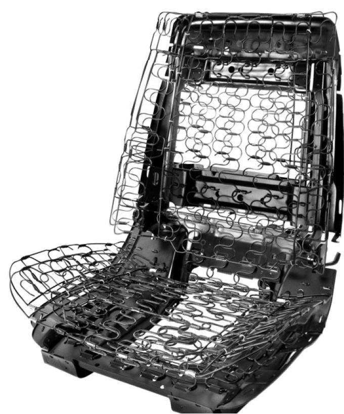 Dynacorn 66-68 Seat Frame Assembly RH w/Spring 66-68 GTO / Impala 1401