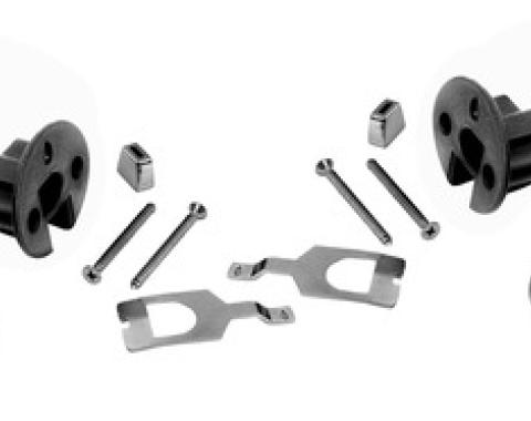 Dynacorn 66-68 Head Rest Guide Set for One Seat 1402C