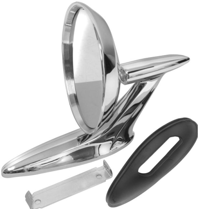 Dynacorn 59-60 Outside Door Mirror Bowtie M1036A