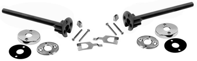 Dynacorn 66-68 Head Rest Guide Set for One Seat 1402C