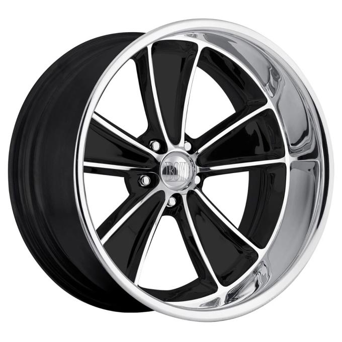 Boyd Coddington 17x8 Speedster Black Machined / Diamond Cut Lip 5x4.5 BS 4.5 BP BC2-786545B
