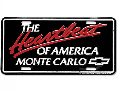 Heartbeat of America Monte Carlo License Plate