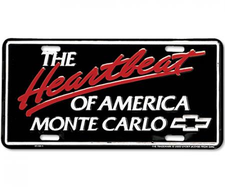 Heartbeat of America Monte Carlo License Plate