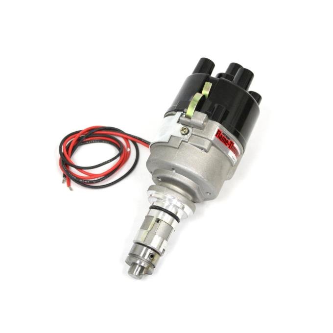 Pertronix Stock Look 45D4 Distributor for British 4 Cylinder Engines (Ignitor II) with Mechanical Advance, Top Exit / 12V Negative D170600