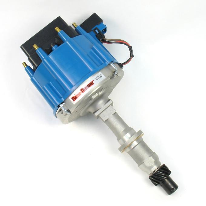 Pertronix Race HEI Distributor for Pontiac 301-455 Engines, 7.2A 4-Pin HEI Module / Blue Cap D1272