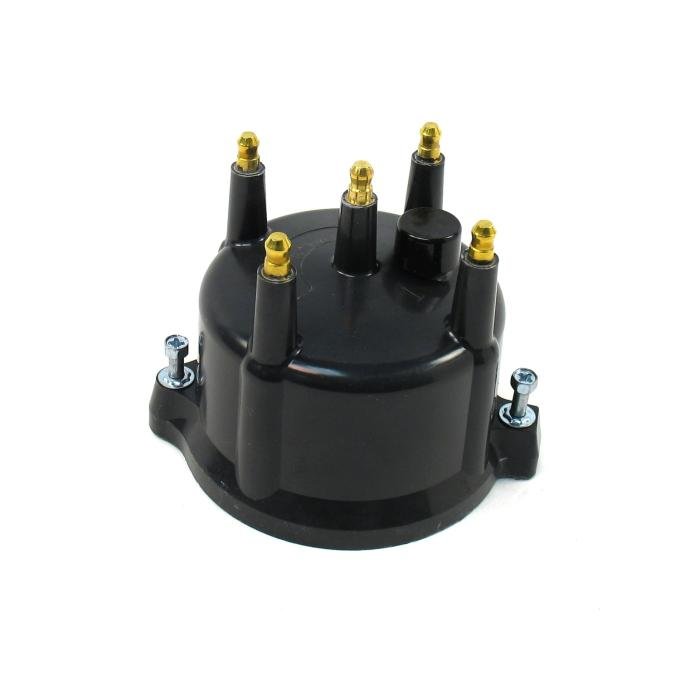 Pertronix Replacement Distributor Cap for 4 Cylinder Automotive Billet Distributors, Black / Male (Service Part Only) D654710