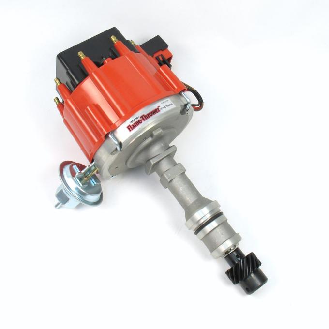 Pertronix Street Strip HEI Distributor for Oldsmobile 260-455 Engines, 6.9A 4-Pin HEI Module / Red Cap D1101
