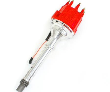 Pertronix Dist Billet Mag Trig Chevy SB/BB red Male cap D300811