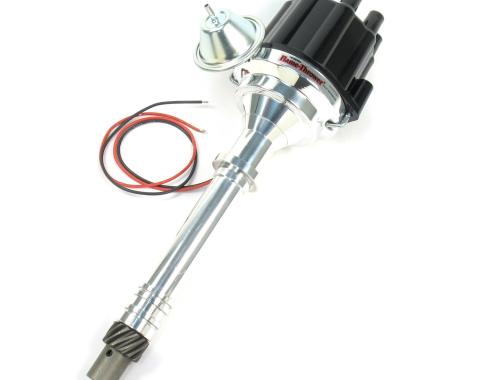Pertronix Billet Distributor for Chevy Small Block/Big Block Engines (Ignitor II) with Vacuum/Mechanical Advance, Black / Female D100700