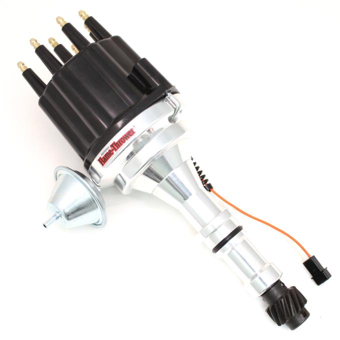 Pertronix Magnetic Pickup Billet Distributor for Buick 215-350 Engines, Black Cap Color D351710