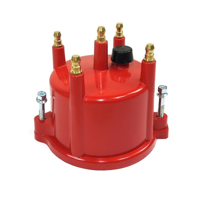 Pertronix Replacement Distributor Cap for 4 Cylinder Billet Distributors, Red / Male (Service Part Only) D654711