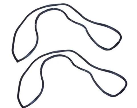 AMD Door Weatherstrips, LH/RH Pair, 66-67 GM A-Body (2-Door Sedan) J-5000