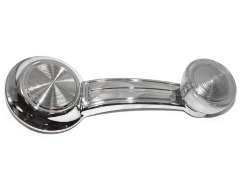 1965-1990 GM Car and Truck Left or Right Window Crank with Clear Knob