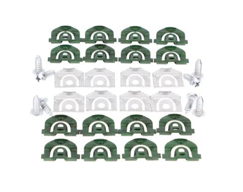 AMD Windshield Molding Clip & Screw Set, 64-67 Chevelle Skylark Cutlass GTO 2DR Coupe X385-3464-1S