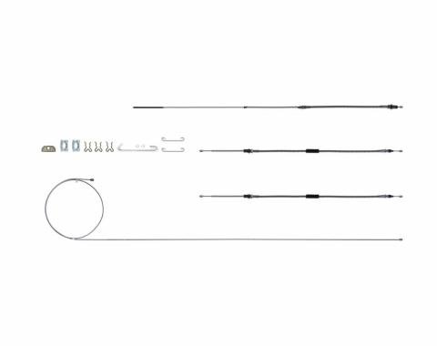 Right Stuff 64 - 67 Chevelle; Powerglide or Manual - Brake Cable Set w/ Hardware RSBCC01