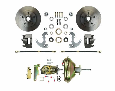 Right Stuff EZ Fit Power Front Disc Brake Conversion Kit with Standard Rotors for 64-72 A-Body, 67-69 F-Body and 68-74 Nova. AFXDC14