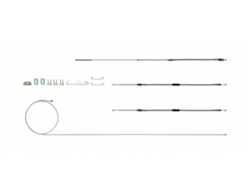 Chevelle Cable Set, Parking Brake, TH350, Powerglide Or Manual, 1964-1967