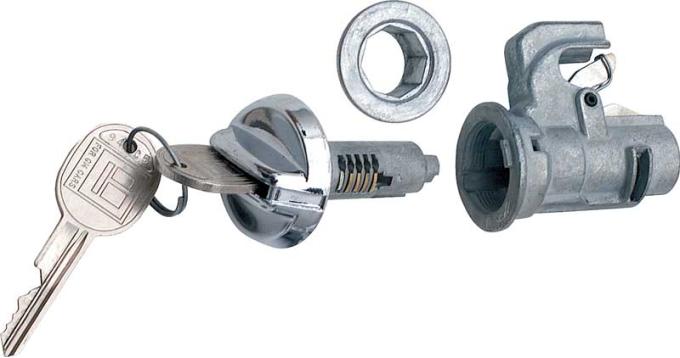 Chevelle Glove Box Lock Set, With Late Style Keys, 1970-1977