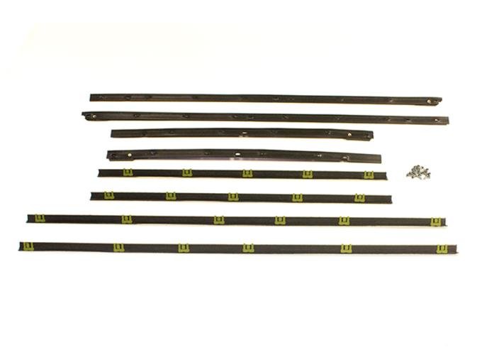 Metro Moulded Parts Window Sweeper Kit Fits 64 Pontiac Lemans, GTO 2 Door Hardtop 8 Piece Set WC 8100-10