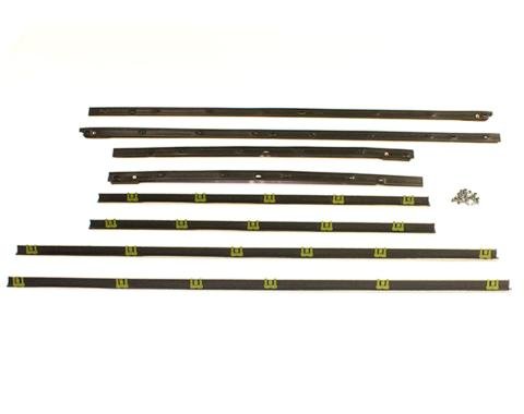 Metro Moulded Parts Window Sweeper Kit Fits 64 Pontiac Lemans, GTO 2 Door Hardtop 8 Piece Set WC 8100-10