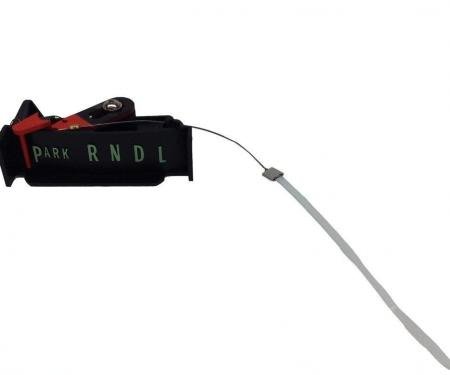 Chevelle & El Camino Shift Indicator & Cable with Green Lettering, Non SS, 1970-1972