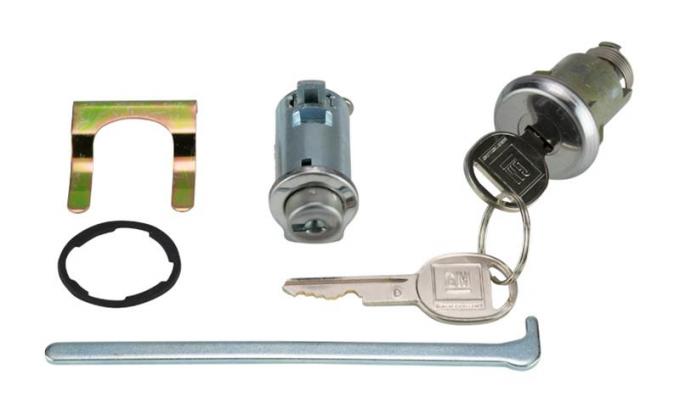 Lock Set, Glove Box/Trunk, 1961-62 & 1966-67 Pontiac/Buick, Late Style Keys
