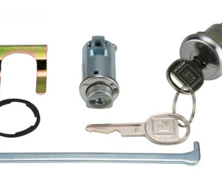 Lock Set, Glove Box/Trunk, 1961-62 & 1966-67 Pontiac/Buick, Late Style Keys