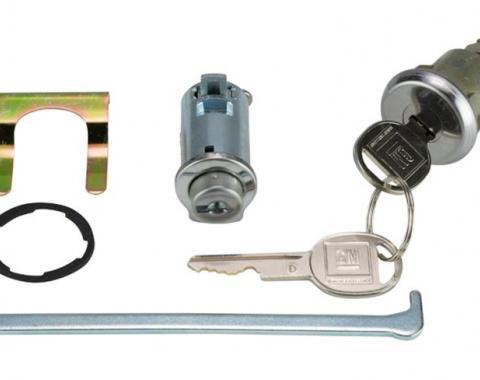 Lock Set, Glove Box/Trunk, 1961-62 & 1966-67 Pontiac/Buick, Late Style Keys