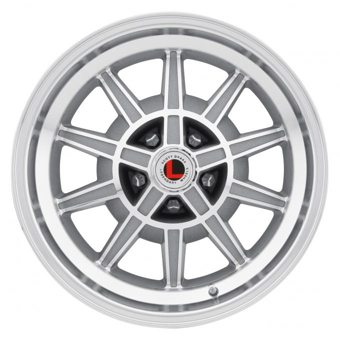 Legendary Wheels GT7, 17 X 7 In., 5 X 4.5, 4.25 BS, Machined/Clear Coat LW10-70754C