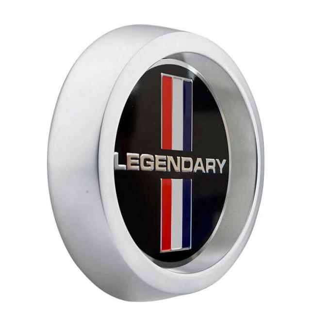 Legendary Wheels CHROME/BLACK TRI-BAR LW HUBCAP LW-HC029
