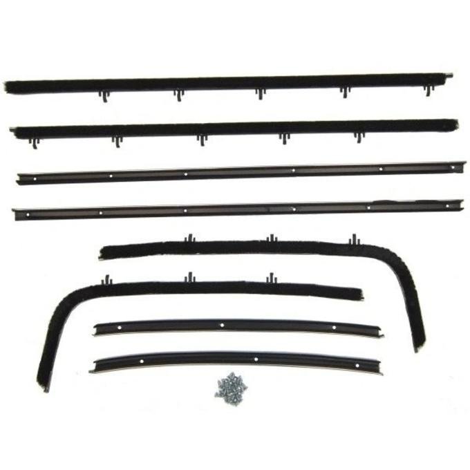 Metro Moulded Parts Window Sweeper Kit Fits 69 Pontiac Lemans GTO 2 Door Hardtop 8 Piece Set WC 8100-21