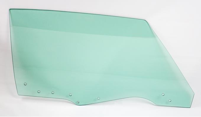 AMD Door Glass w/ 8 Holes, Green Tint, RH, 70-72 GM A-Body Coupe & Convertible; 70-72 Grand Prix 550-3470-8TR