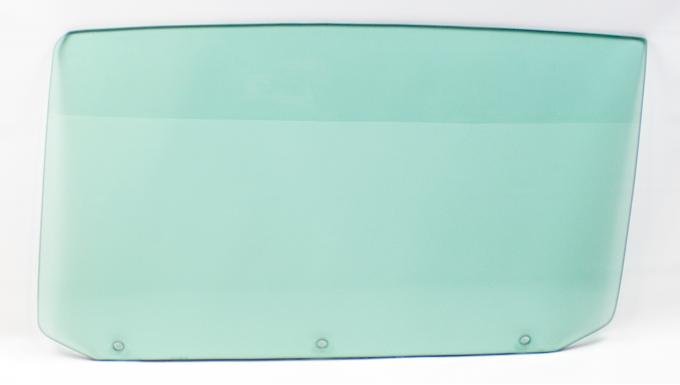 AMD Door Glass w/ 3 Holes, Green Tint, LH, 65 GM A-Body Convertible 550-3464-3TVL