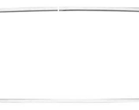 AMD Rear Window Moldings, 5 Piece Set, 64-65 Chevelle (Coupe) P-CH26312