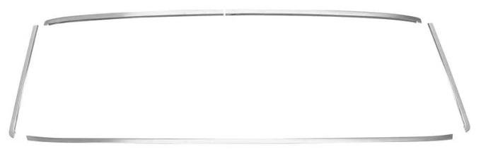 AMD Rear Window Moldings, 5 Piece Set, 64-65 Chevelle (Coupe) P-CH26312