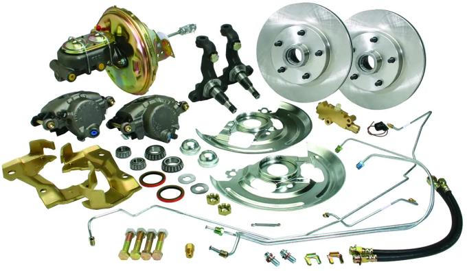 Classic Performance Complete Disc Brake Kit w/ Booster w/ OEM Stock Disc Spindles for 68-72 GM A Body 6872CBK-S