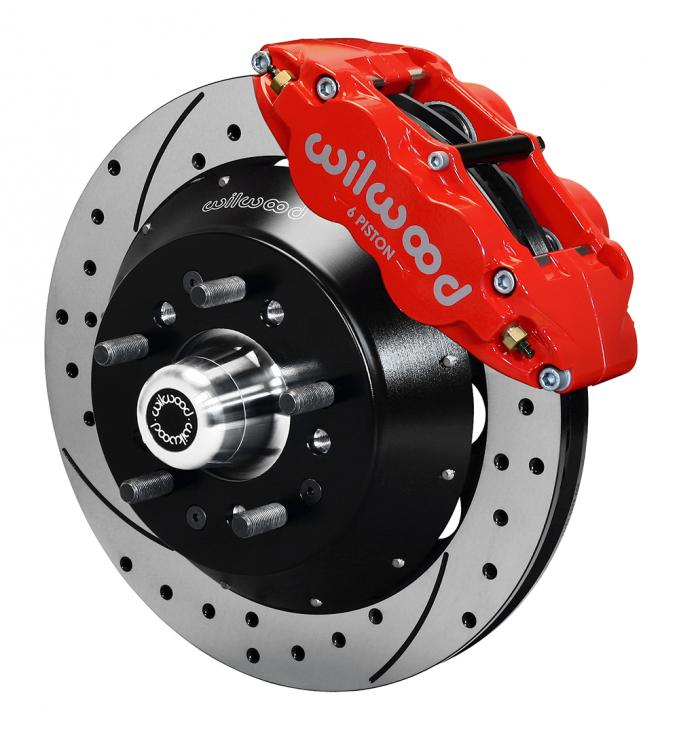 Wilwood Brakes Forged Narrow Superlite 6R Dust-Seal Big Brake Front Brake Kit (Hub) 140-15409-DR