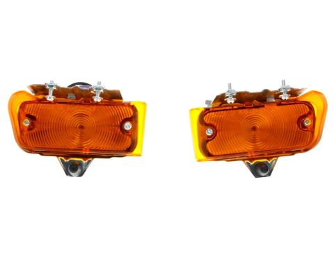 AMD Parking Lamp Assemblies, LH/RH Pair, 67 Chevelle El Camino X137-3467-AS