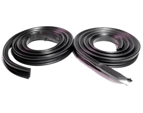 Metro Moulded Parts 1966-1967 Oldsmobile / Chevrolet / Buick / Pontiac Molded Roof Rail Seals for 2-Door Hardtop Only. Pair r&l RR 5001