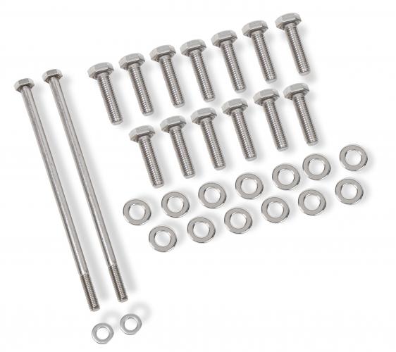 Chevy LS Oil Pan Bolt Kit, Polished Stainless Steel