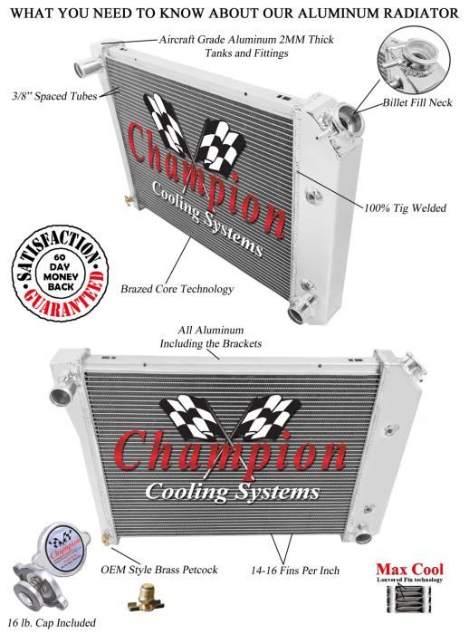thumbnail image 2 of All-Aluminum 3-Row Radiator For 1968-1977 Ford F Series Truck – Direct Fit RS-CC480 2 of 5