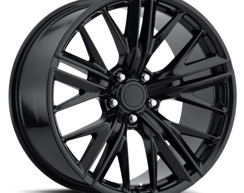 Factory Reproductions FR 28 &ndash; ZL1 Camaro Replica Wheels 20x10 5x120 +32 HB 66.9 2017 ZL1 Style 28 Gloss Black with Cap 28010322002