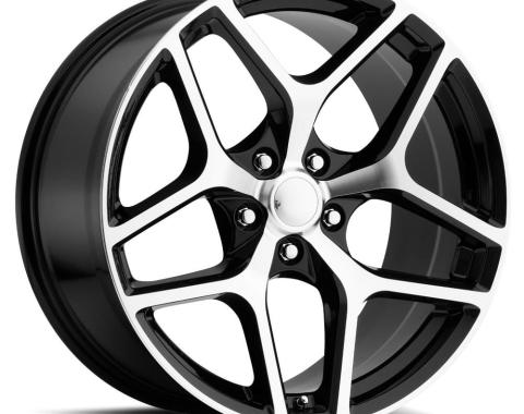 Factory Reproductions FR 27f &ndash; Z28 Camaro Replica Flow Form Wheels 20x9 5x120 +27 HB 66.9 Camaro Z28 Flow Form Gloss Black Machine Face with Cap 27090272007F